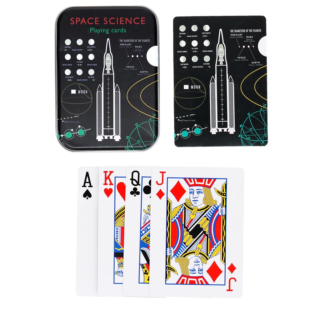 Rex London Playing cards in a tin - Space
