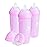 Herobility Double Anti-Colic Baby Bottles - 12 fl oz/340ml - 3-Pack - Purple
