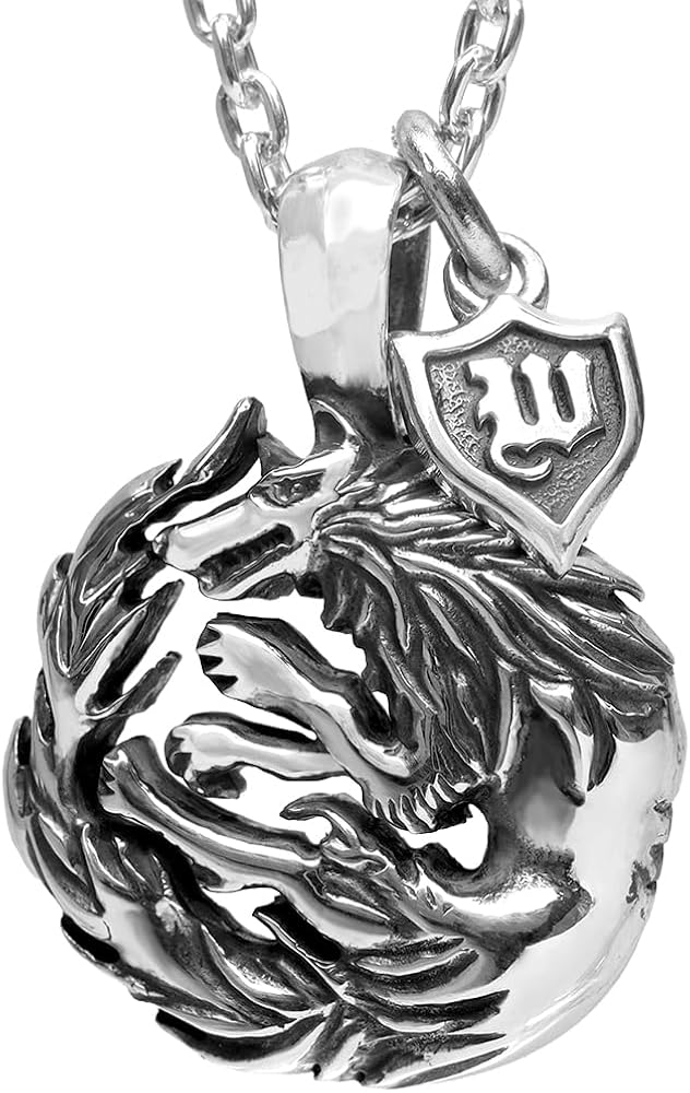 Amazon | WOLFMAN B.R.S ウルフマンB.R.S ムーンウルフ ペンダント