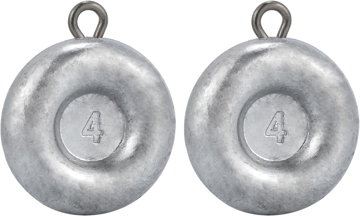 Dr.Fish Fishing Coin Sinkers Lead Fishing Weights Disc Weights No Roll Freshwater Saltwater River Bank Surf Fishing Catfishing