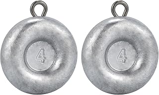 Dr.Fish Fishing Coin Sinkers Lead Fishing Weights Disc Weights No Roll Freshwater Saltwater River Bank Surf Fishing Catfishing