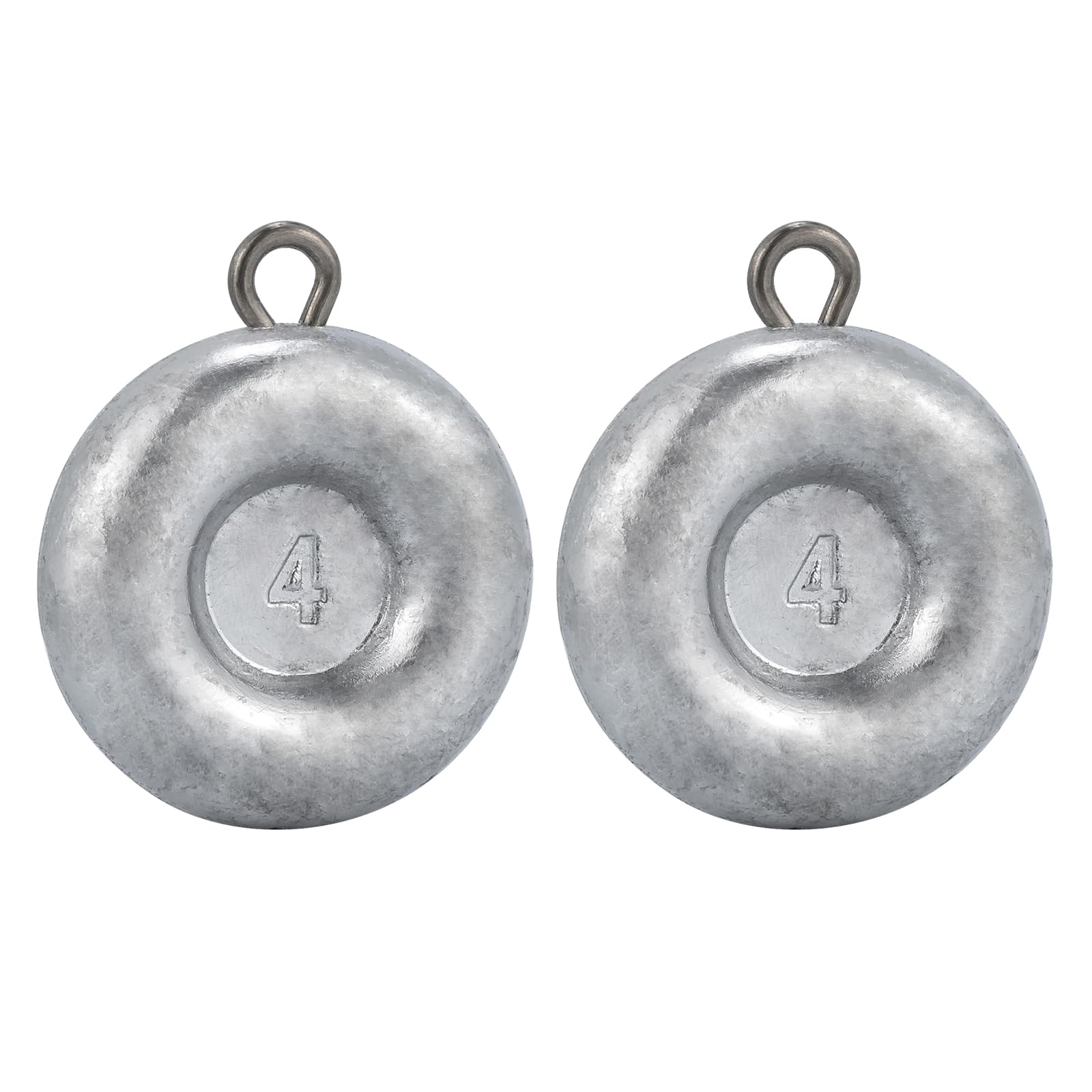 Dr.Fish Fishing Coin Sinkers Lead Fishing Weights Disc Weights No Roll Freshwater Saltwater River Bank Surf Fishing Catfishing