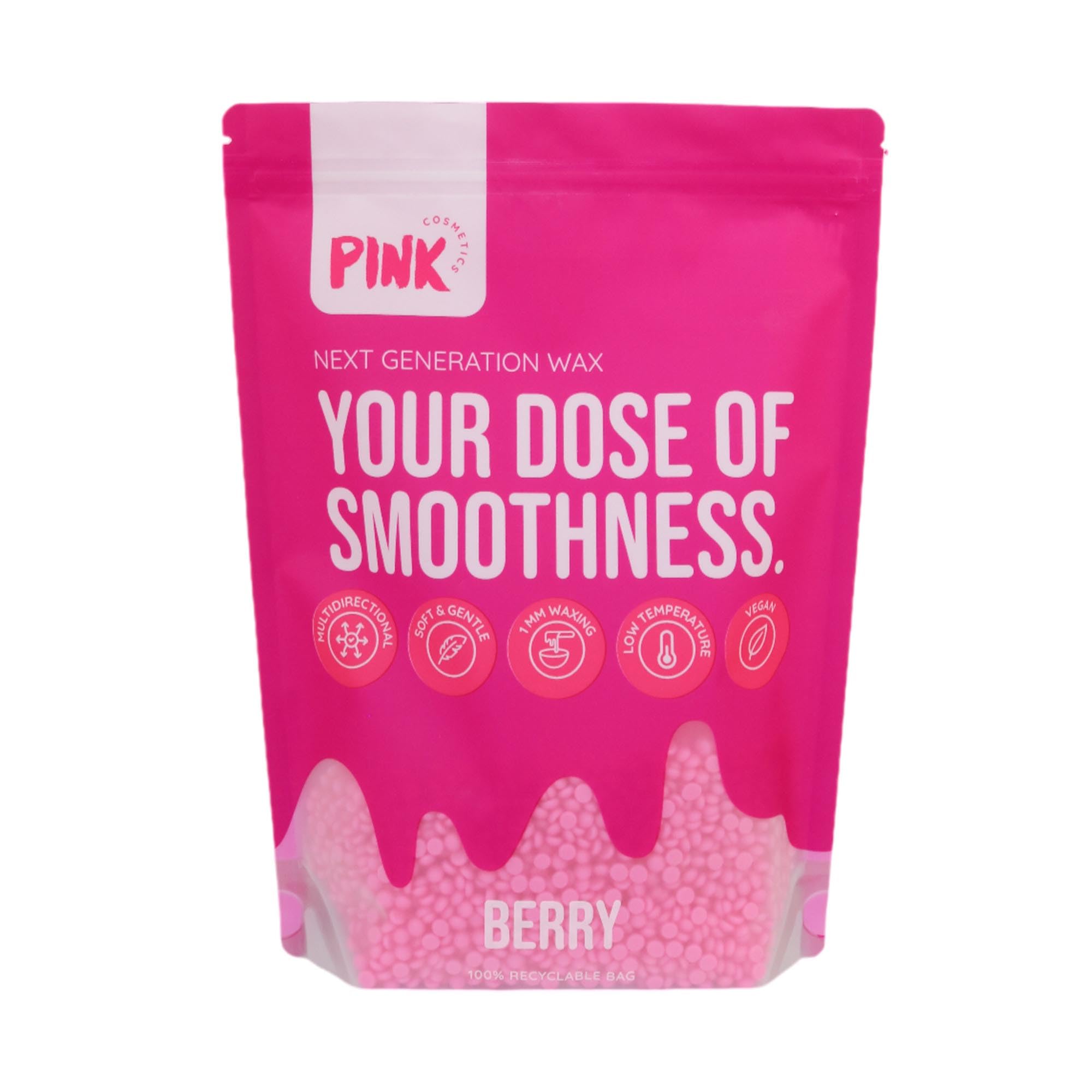 Next Generation Wax Berry Bomb Wachsperlen (800 g) – Premium Wachs geeignet für sensible Haut – Veganes Waxing ohne Vliesstreifen, Haarentfernung ab 1 mm Haarlänge, Brazilian Waxing