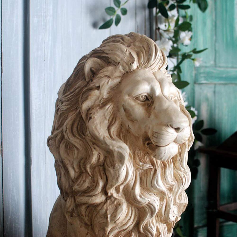 Amazon.co.jp: 個性ガーデンライオンスタチュー、ライオンオスライオン