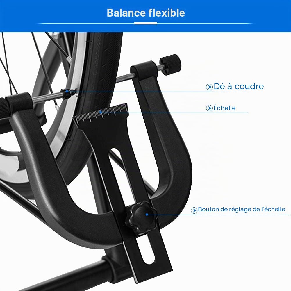 Centreur de Roue de Vélo, Support de Réparation pour Vélo, Support de Centrage pour Roues de Vélo, Support de de Vélo en Alliage D'aluminium, Convient à