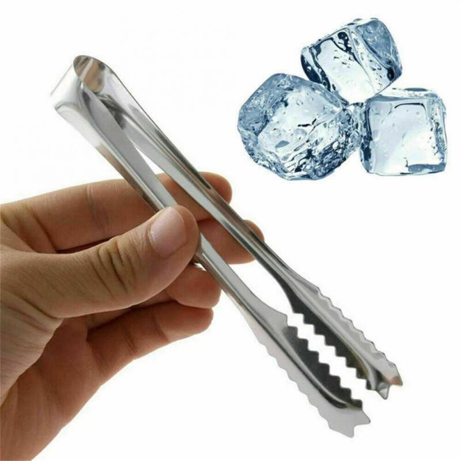 JINGYAN Pince à glaçons 1 Pcs Ice Clip Stainless Steel Tongs Gold Sugar Cube Metal Food Meat Bread Party Kitchen Accessories