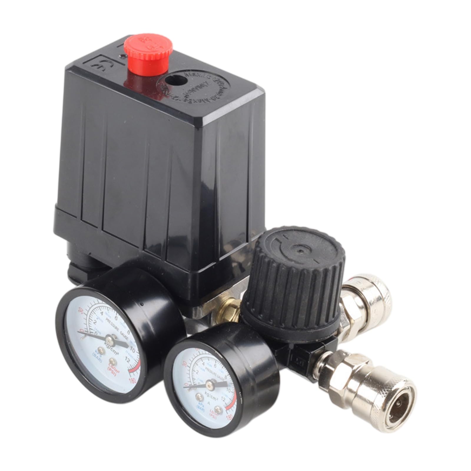 90-120PSI Control with Gauge 220V / 380V Air Compressor Pumps Pressure Switches Control Manifold Relief Regulator Pressure Measure