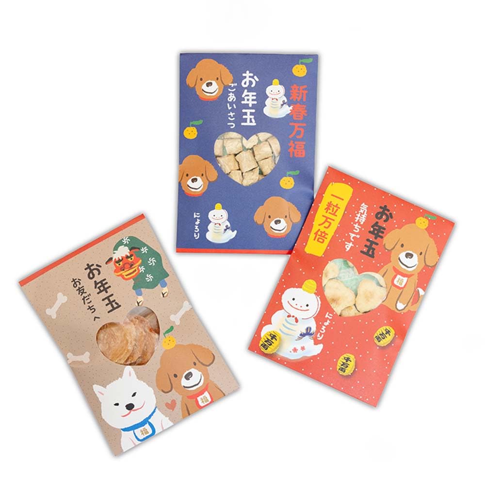 Amazon | ペットパラダイス 犬 おやつ 国産 お年玉 2025年 ポチ袋 犬用