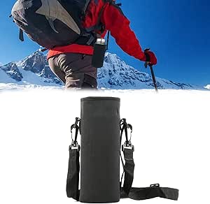 LAMXD Borsa per bottiglia d'acqua in neoprene con tracolla per