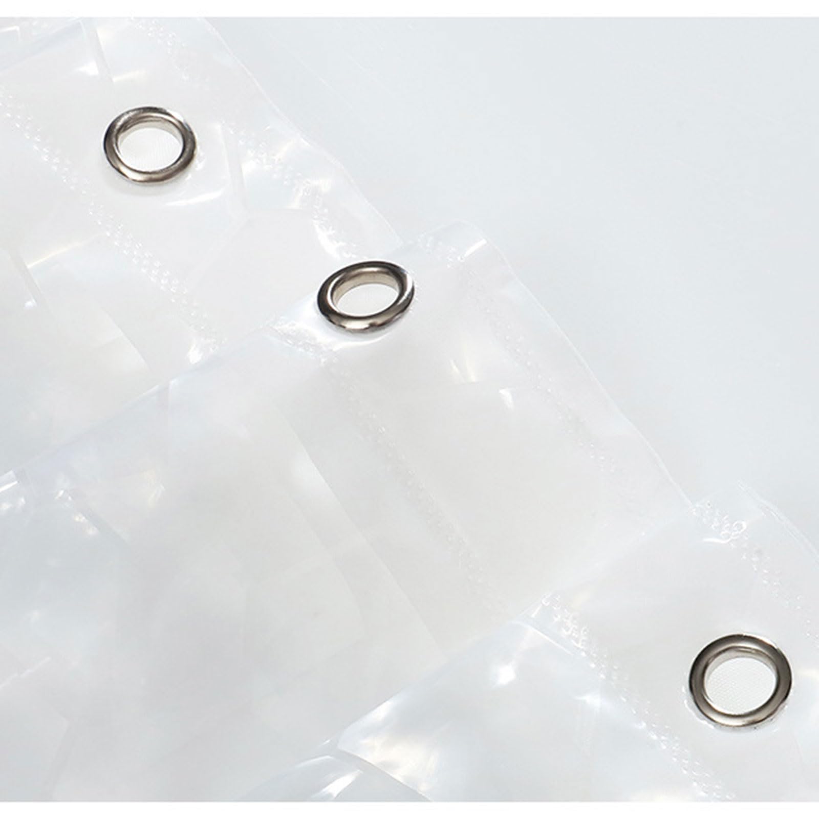 Generisch Rideau de douche long à séchage rapide - Motif effet 3D - En plastique transparent épais - Imperméable - Pour salle de bain - Décoration d'intérieur