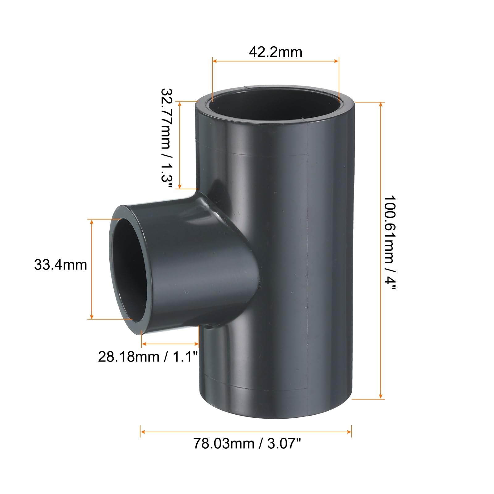 6Pack 3 Way 1 Inch Tee PVC Pipe Fittings Connector SCH40 Furniture Build Grade Pvc Corner Fittings Elbow Fittings For Diy Pvc Shelf Garden Support Structure Tent Connection - View #3
