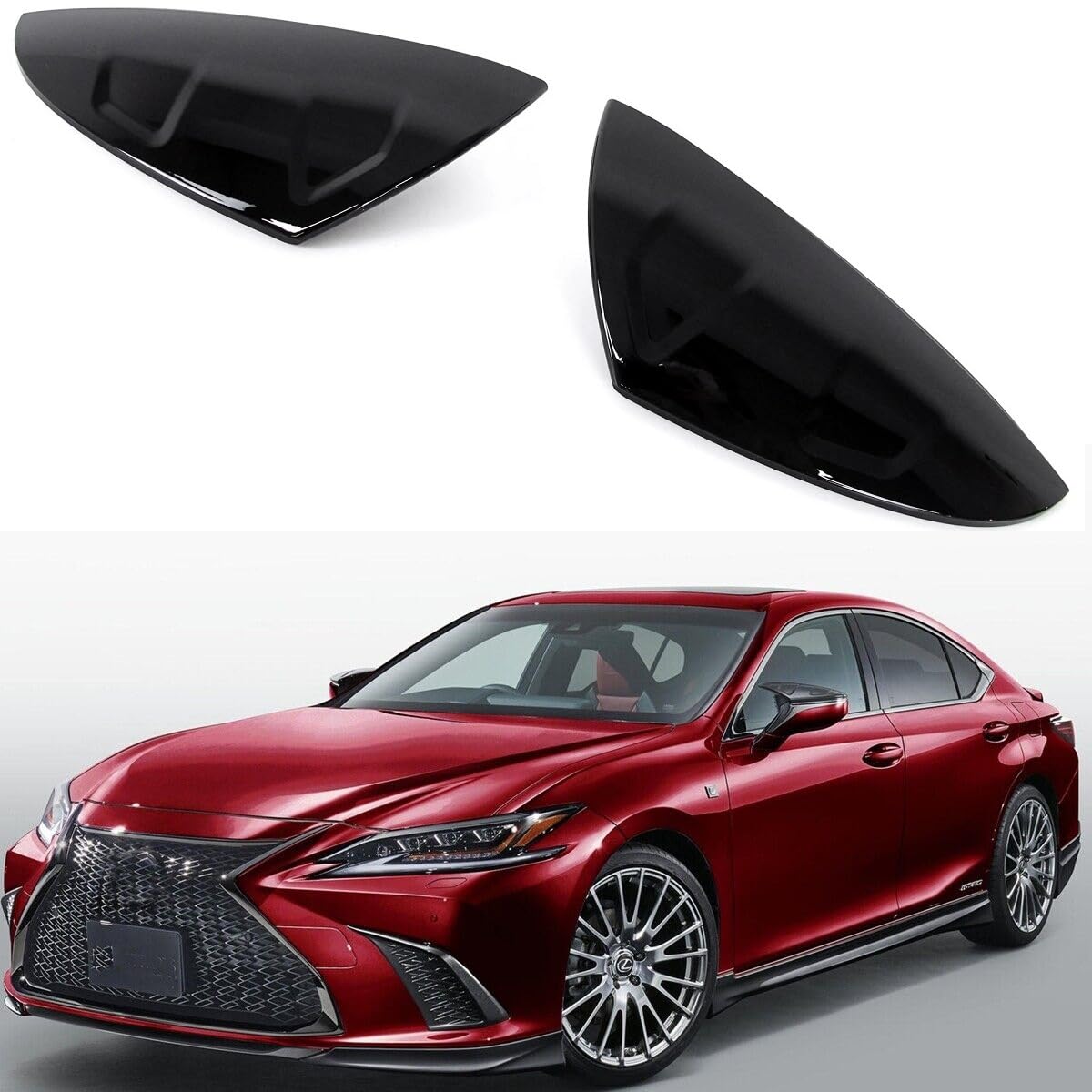 Amazon.com: TanKin M Style Gloss Black Wing Mirror Cover Caps