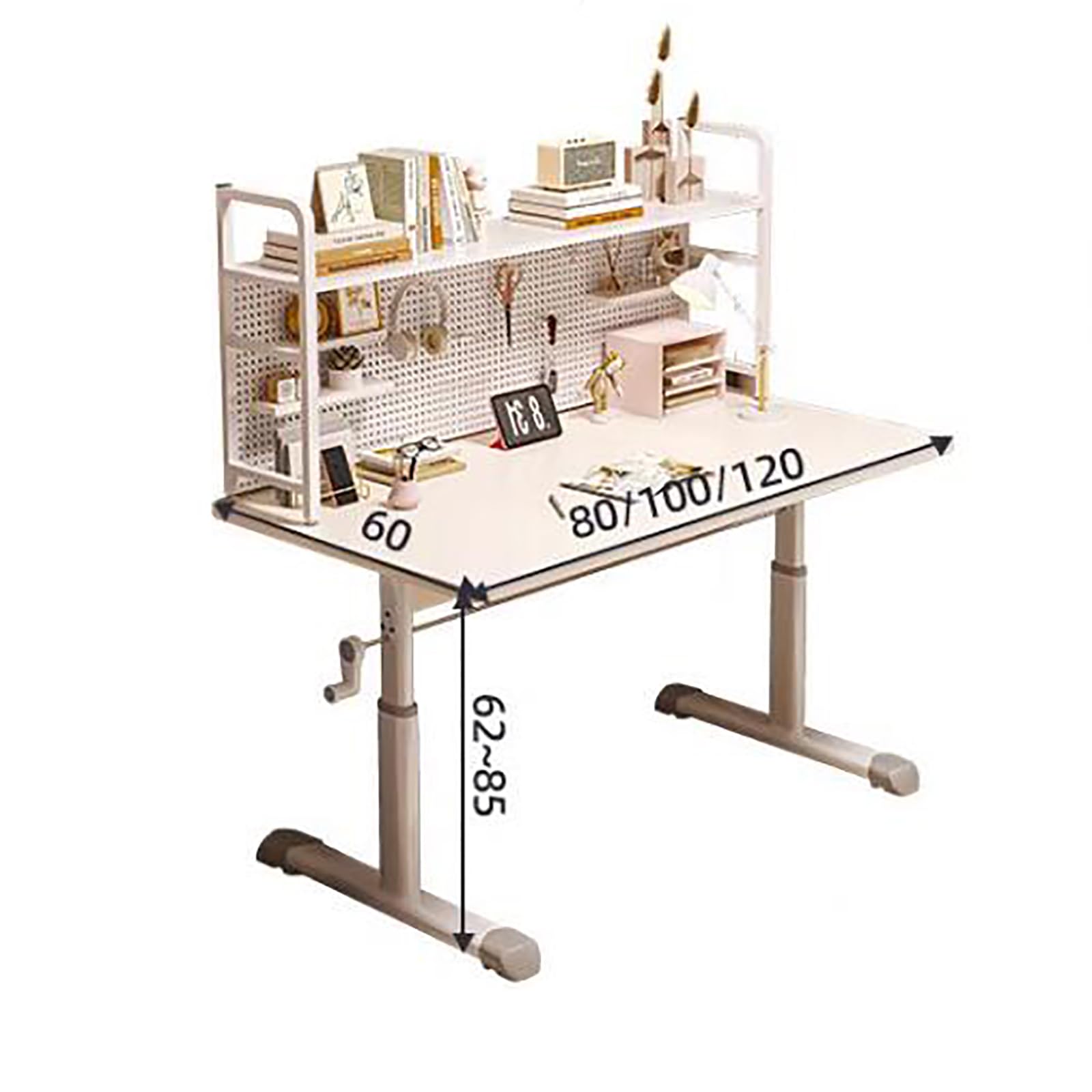 Amazon.co.jp: 学習机 学校用 勉強用机 組み立て式デスク 高さ調節可