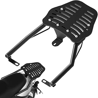 Bmucp Motorcycle Trunk Rack, Tour Pak Storage Rack | Stainless Steel Motorcycle Luggage Rack, Black Motorcycle Trunk Lugga...