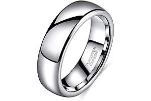White Tungsten Wedding Band: Timeless Elegance for Your Special Day