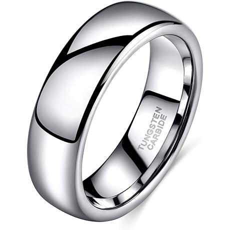 White Tungsten Wedding Band: Timeless Elegance for Your Special Day