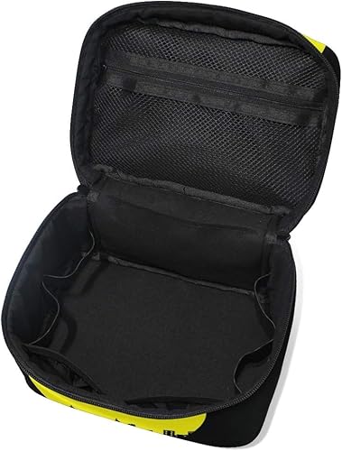 Miniatura 5 de OREZI Estuche de maquillaje negro para niñas y mujeres, bolsa de cosméticos impermeable, bolsa de almacenamiento de artículos de tocador de viaje