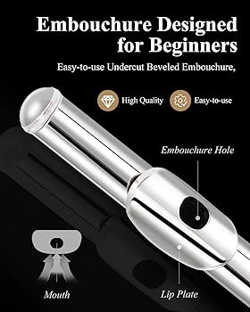 Amazon | Eastar フルート カバードキー 16穴 Eメカ付き