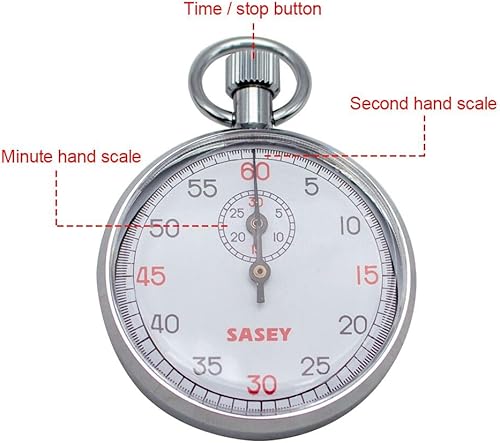 Miniatura 10 de Reloj mecánico cronógrafo deportivo para correr, cronógrafo de mano (SXJ504)
