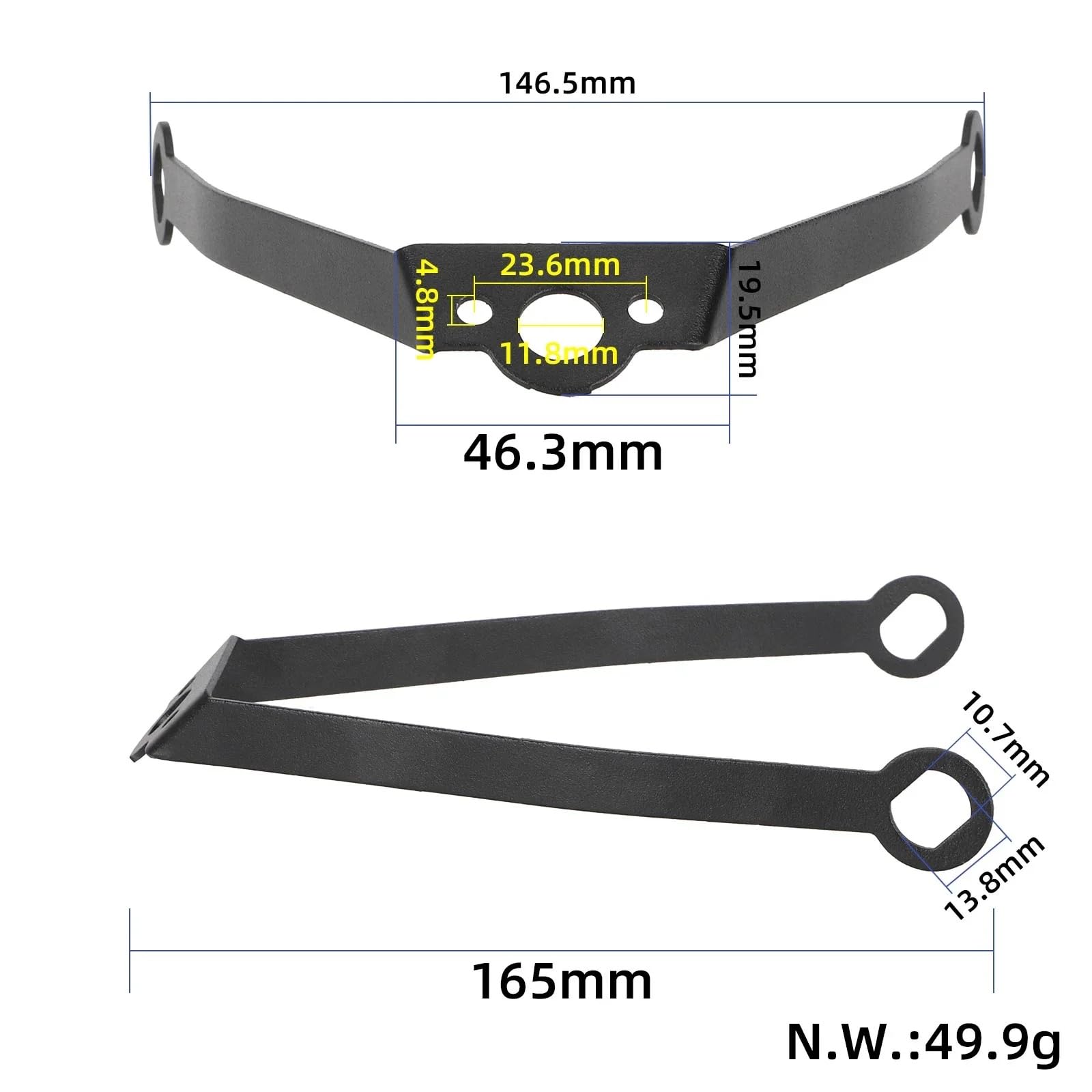 Hinterer Kotflügel mit Rückleucht für Xiaomi 5/5 Pro/5 Max Elektroroller, Hinterradschutzblech mit leerem Nummernschild, Rücklicht-Warnleuchte Rücklichter+Kotflügelhalterung
