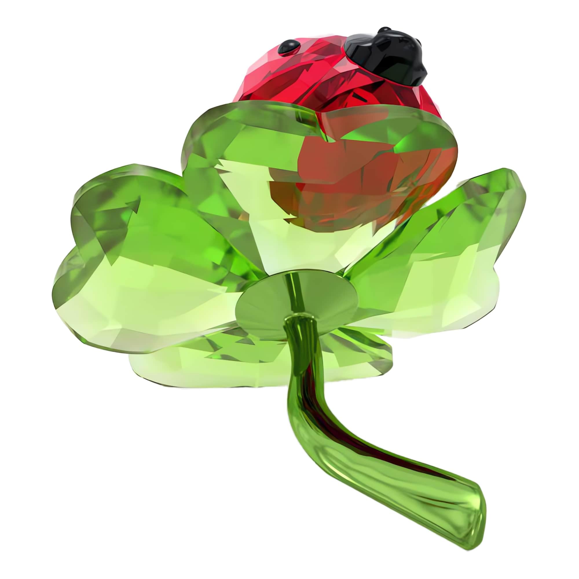 Idyllia - Coccinelle et Trèfle - Figurine - Swarovski