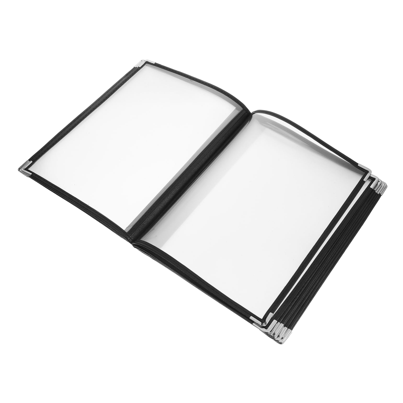 Yardenfun Carpeta para Menús Transparente de PVC Duradero con Páginas para Restaurantes Bares y Cafeterías Portamenús Práctico y Resistente