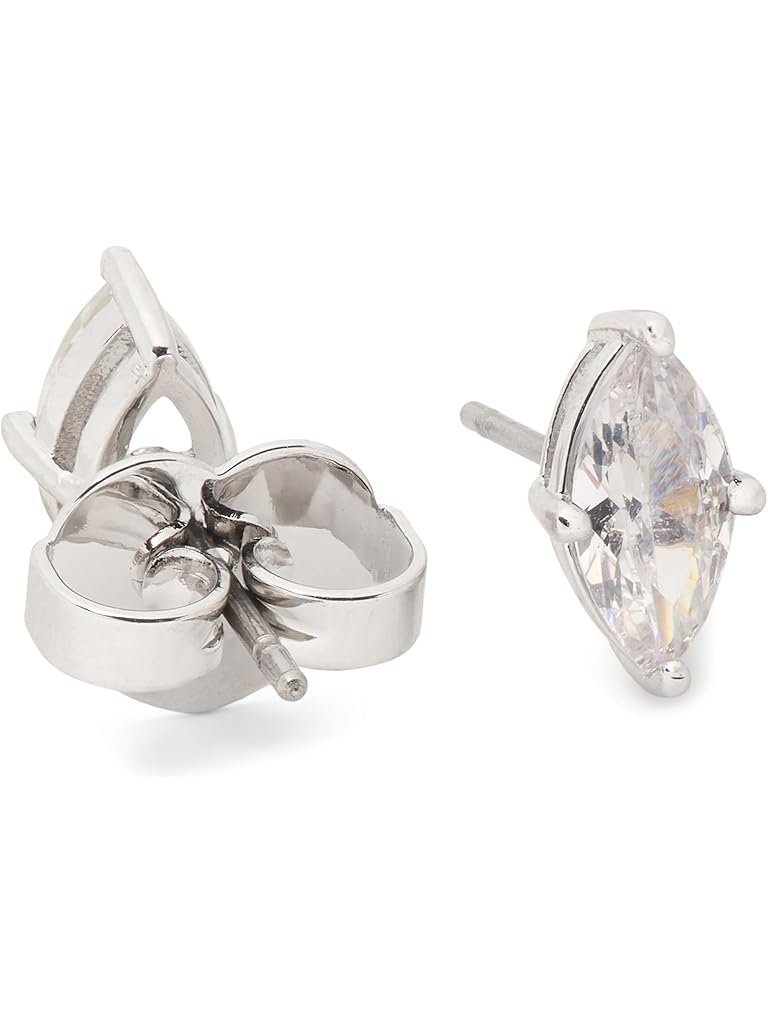 Silver Kate Spade New York Signature Solitaire Studs