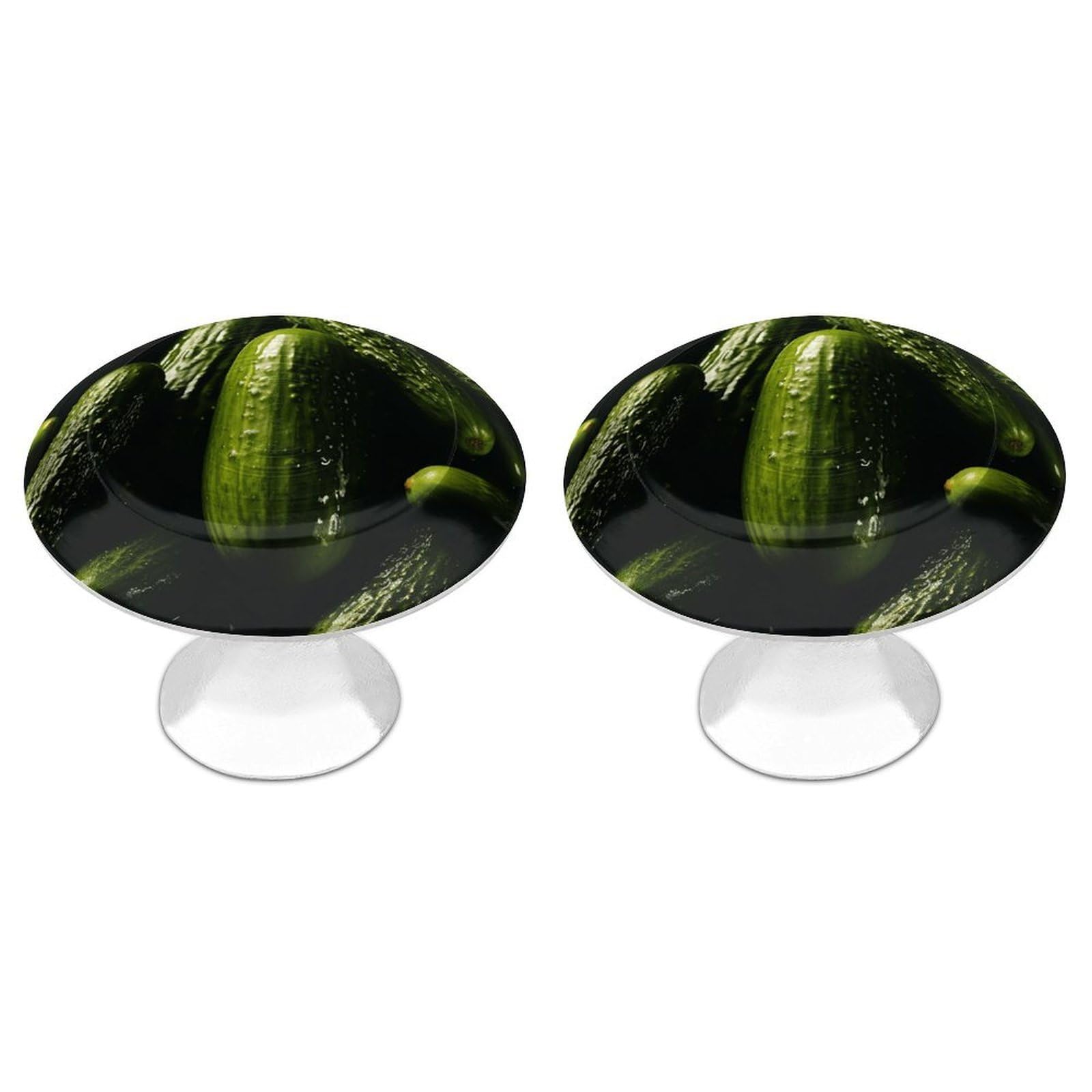 Vstadank Style Pickle Cabinet Knobs Round Wardrobe Pulls Simple Drawer Handles With Screw Aluminum Alloy Closet Door Pull Modern Cabinet Hardware For Dresser Drawers 2 Pack