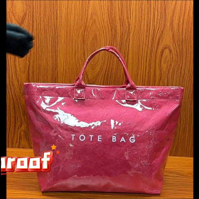 Bolso Tote Grande para Mujer de PVC Transparente miniatura 7