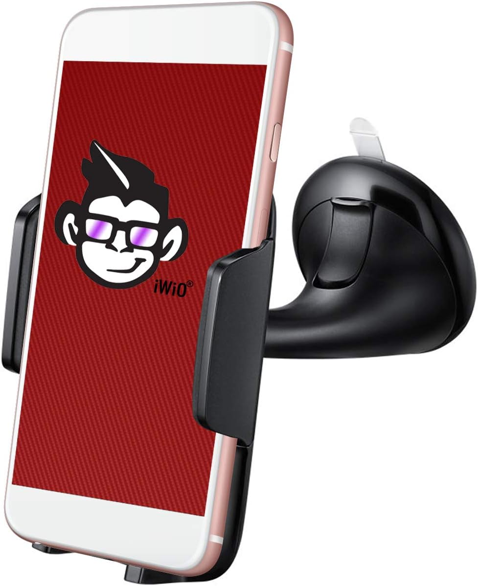 IWIO Car Mount Universal Mobile Phone Car Holder for Windshield and