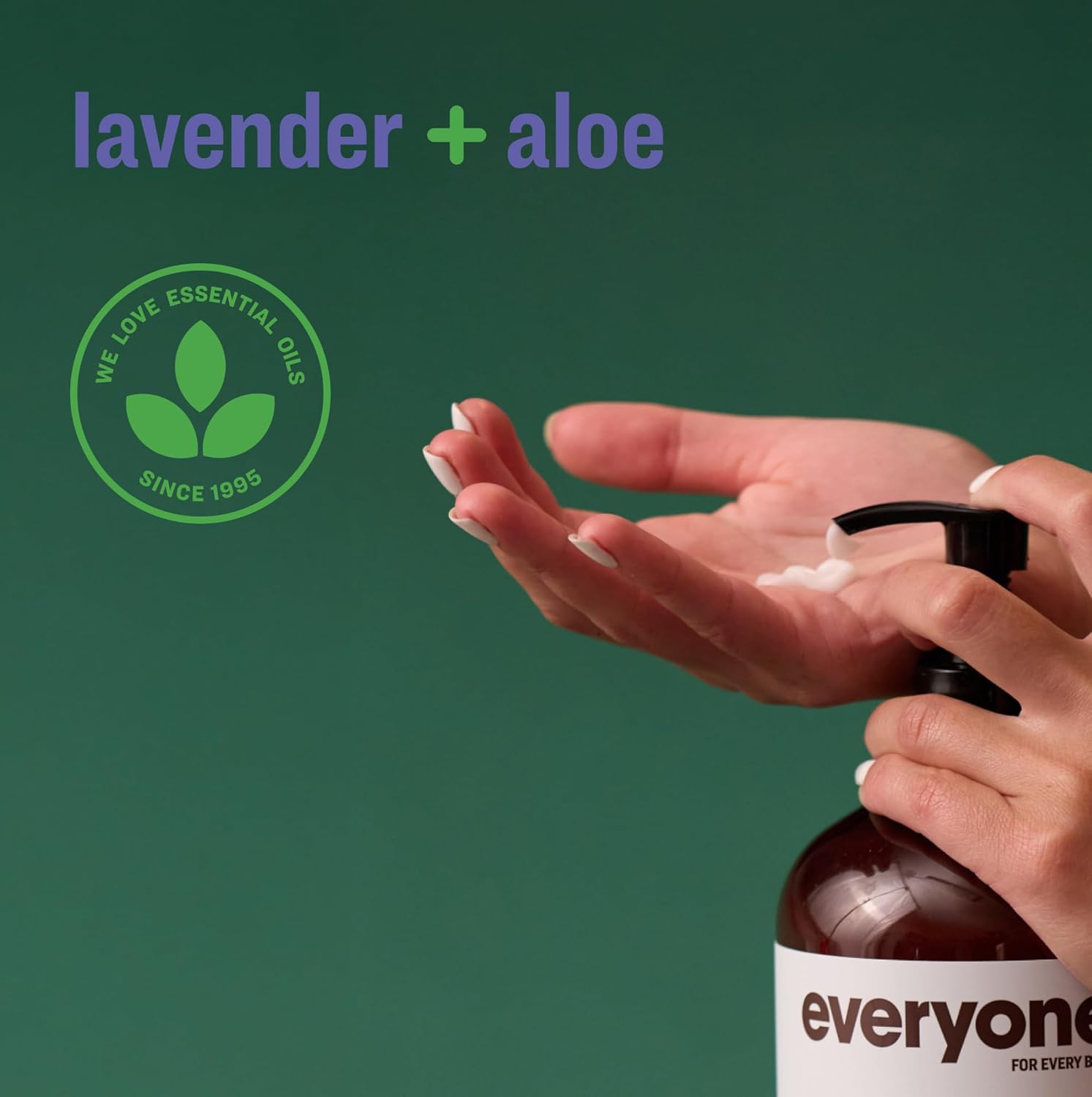 Everyone 2-in-1 Lotion for Hands/Body, 32 ounce (Pack of 2) Lavender and Aloe made with Essential Oils for Men and Women - Image 4