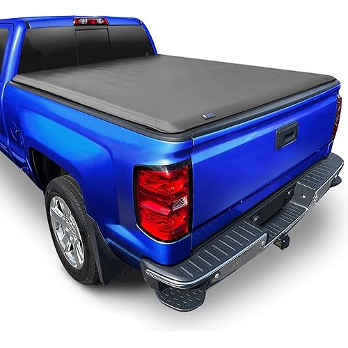 Tyger Auto T1 Soft Roll Up Truck Bed Tonneau Cover Compatible with 2004-2006 Chevy Silverado / GMC Sierra 1500 | 2007 Classic ONLY | Fleetside 5'8" Bed (69") | TG-BC1C9008, Black