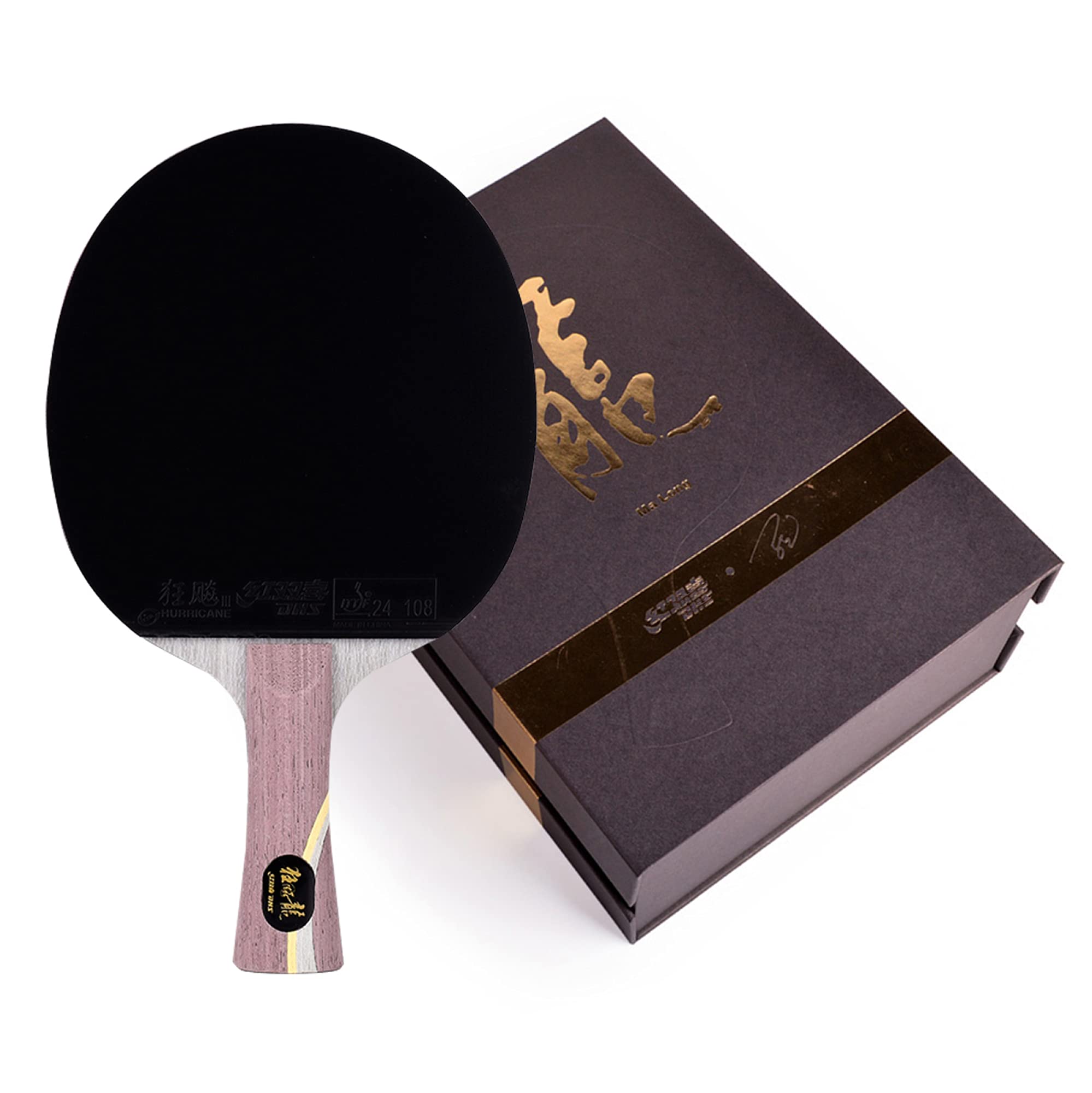 BBAUER Raqueta de Tenis de Mesa de Competición, Pala de Ping Pong con Fondo de Carbono Mantiene Estable la Pelota