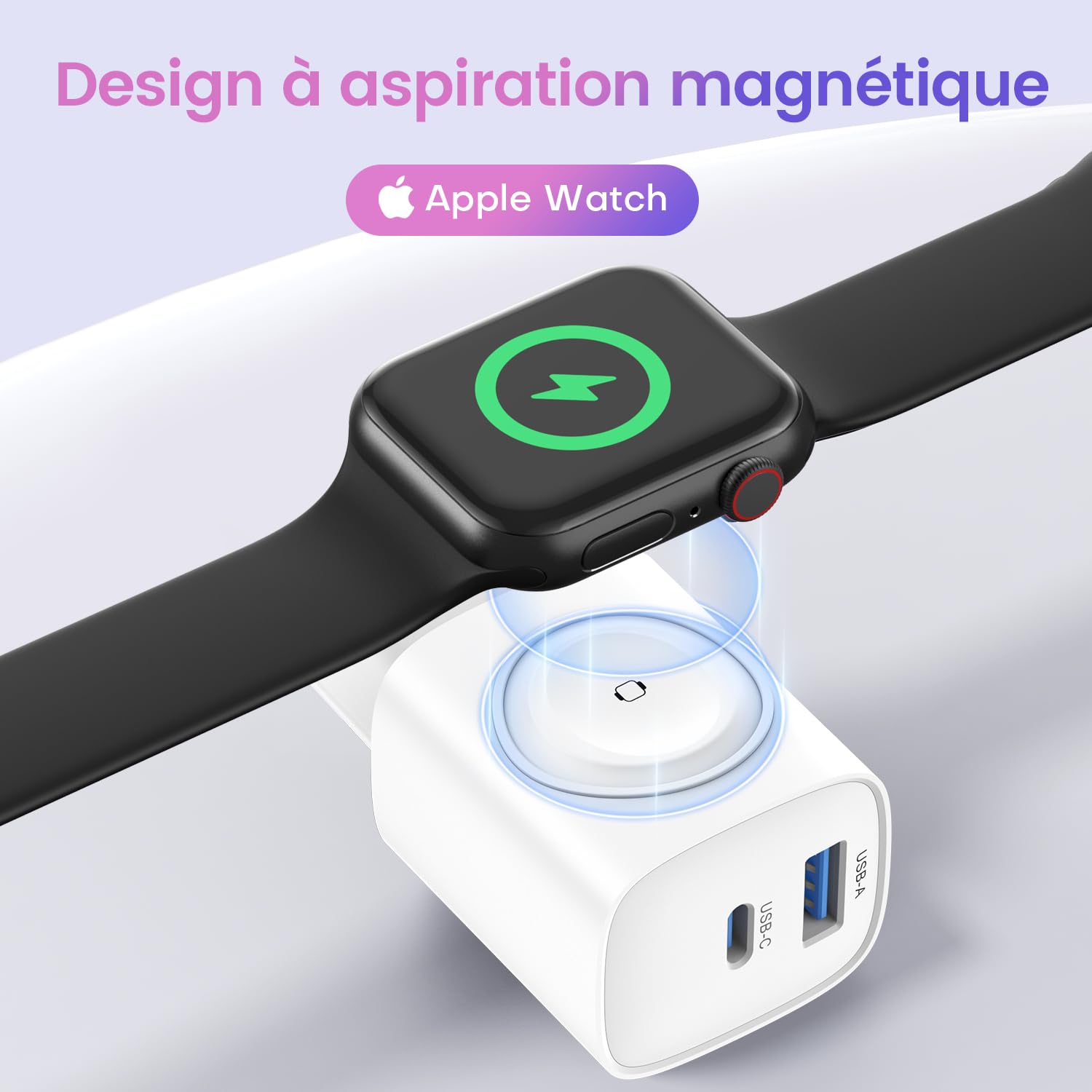 Ładowarka do Apple Watch, 3 w 1, 20 W ładowarka USB C, szybka ładowarka PD 3.0, ładowarka iWatch do Apple Watch 11/10/9/8/7/6 Ultra/SE, do iPhone 17/16/15 Pro Max, do iPad oraz AirPods Pro 2/3, biały | 20 W PD 3.0 szybka ładowarka wtyczka do Apple Watch 1