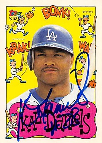 Kal Daniels autographed Baseball Card (Los Angeles Dodgers) 1992 Topps Kids #51 - Baseball Slabbed Autographed Cards