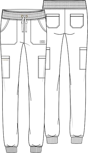 Miniatura 7 de Dickies EDS Essentials DK065 - Pantalones de uniforme médico para mujer, elegantes y cómodos