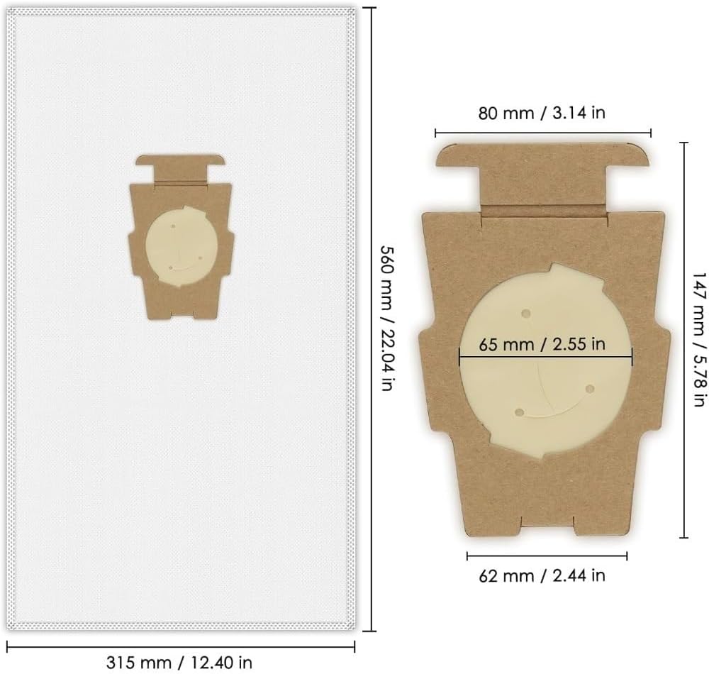 6/12 Pieces Vacuum Cleaner Dust Bag,Compatible For Kirby 204811, 204814, 204808, 205811 Fits All Generations And Sentria Models(12PCS)