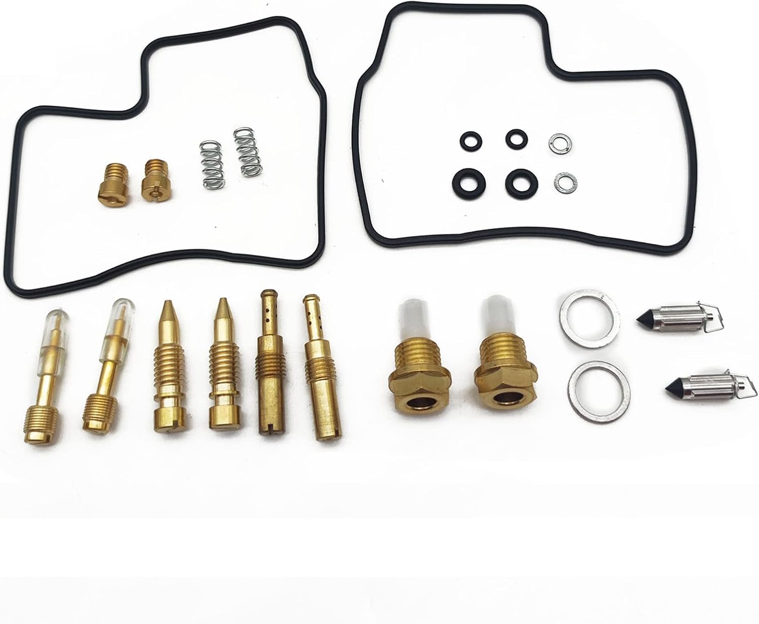Zestaw naprawczy gaźnika silnika motocyklowego, uszczelka zaworu igłowego, śruba powietrzna do Honda Hawk GT650 NT650 GT NT 650 1988-1991 (2 zestawy)