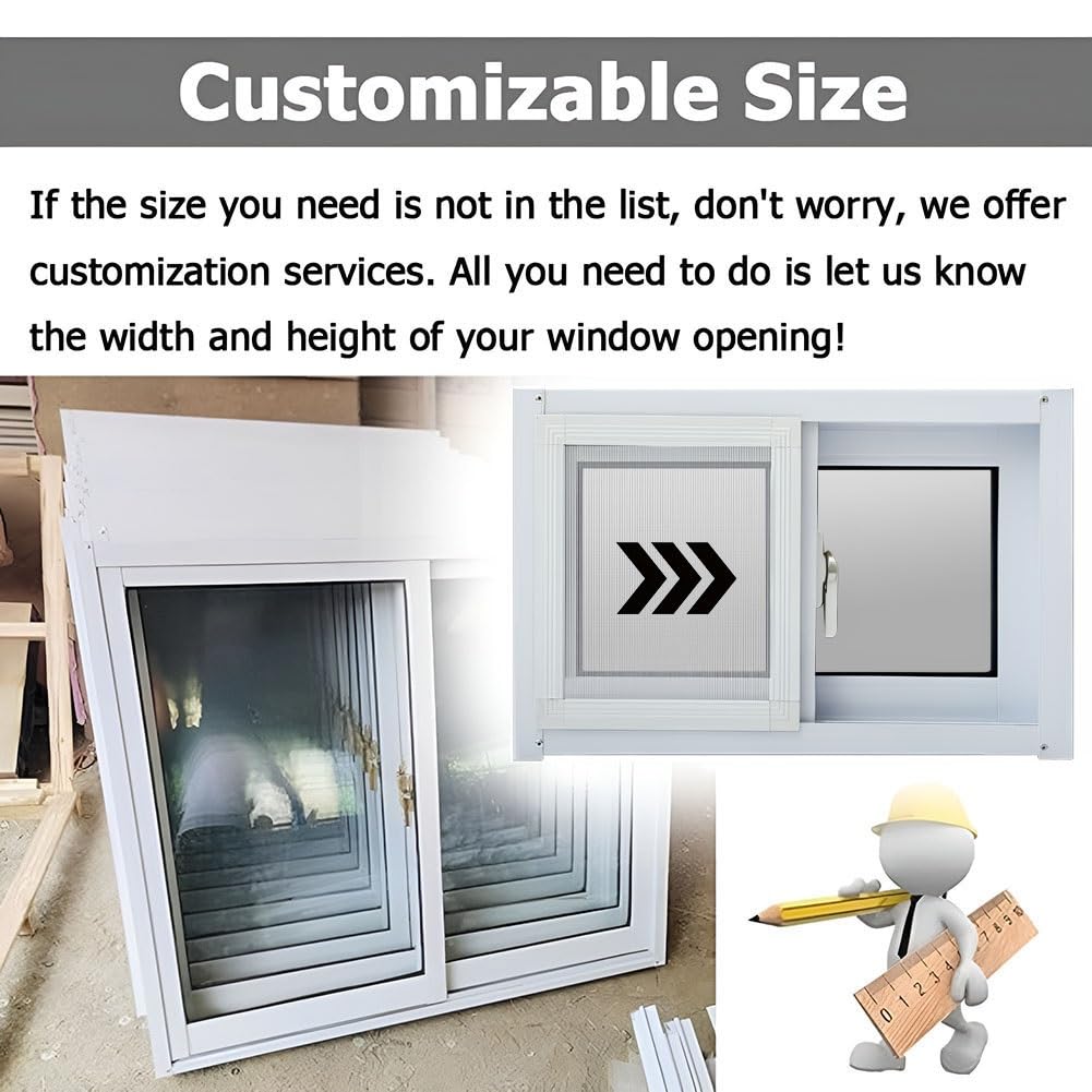 Ventana del Sótano de Aluminio 40x40cm 40x50cm 40x60cm 40x80cm 50x50cm con Mosquitera para Baños, Cobertizos, Gallineros, Cabañas(HXW 40X80CM/15.7X31.4IN)