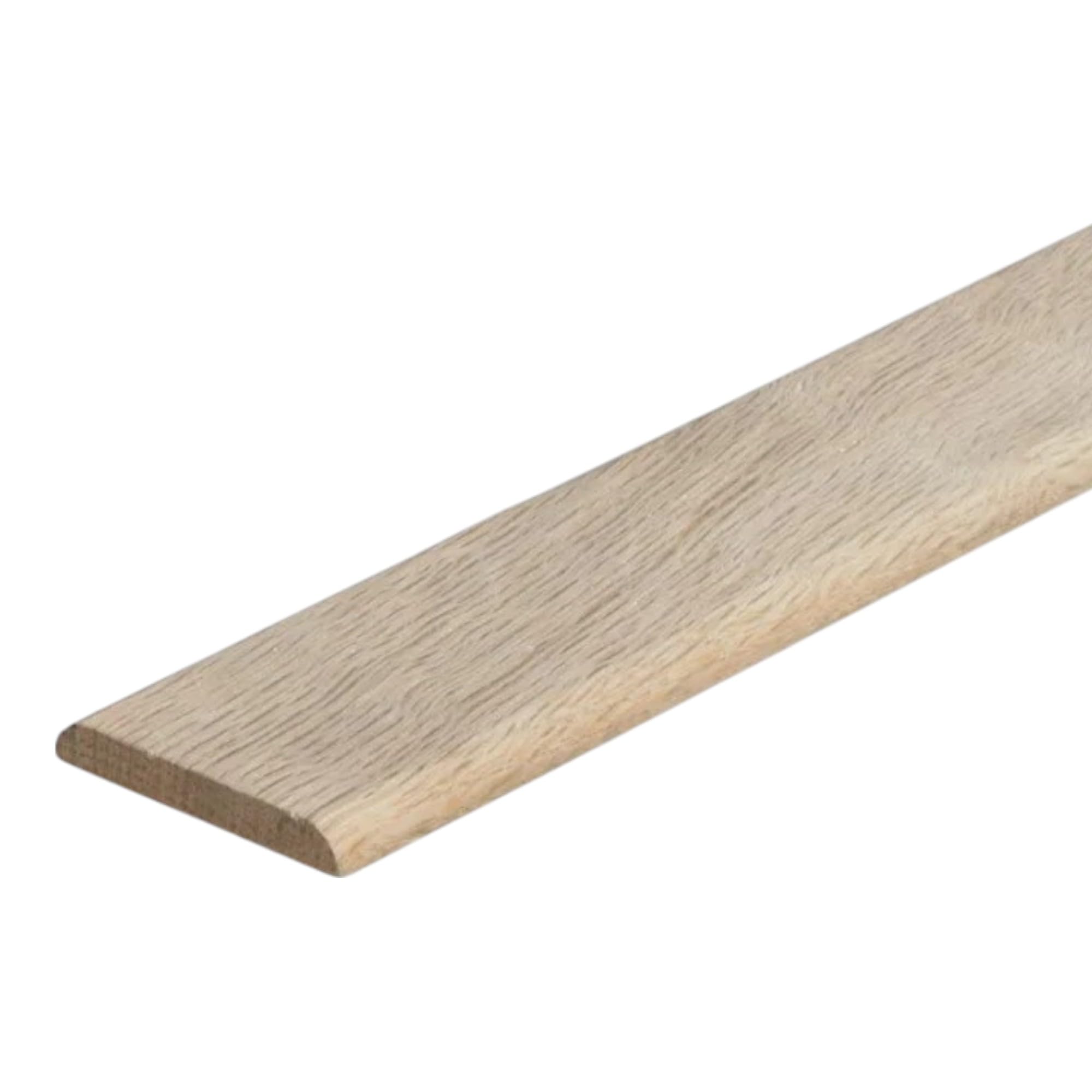 Project DIY Solid Oak Coverstrip - 900mm x 43mm x 5mm Door Threshold Plate, Unfinished Oak