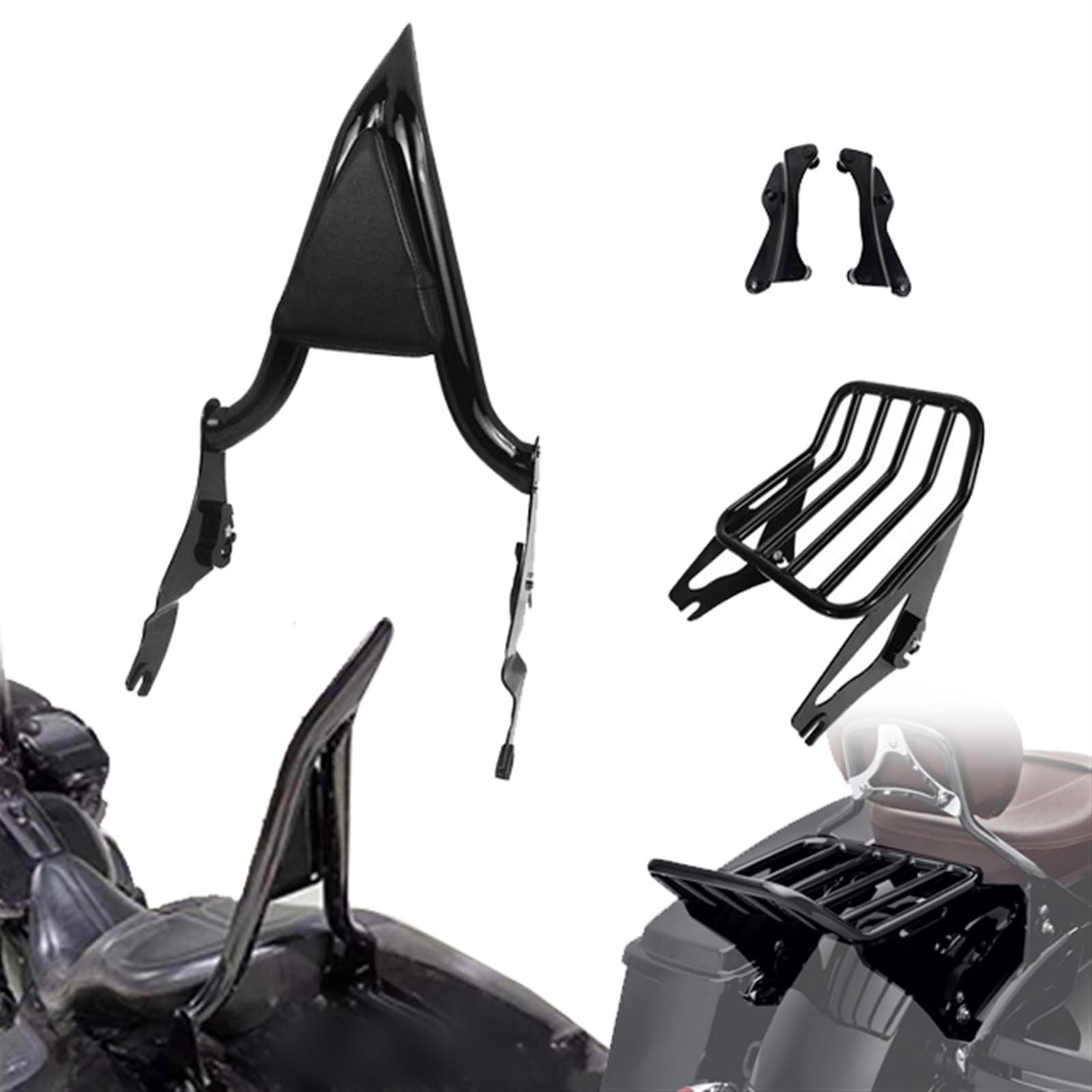 Dossier de barre sissy chromé haut de gamme pour Road Glide Spécial FLTRXS