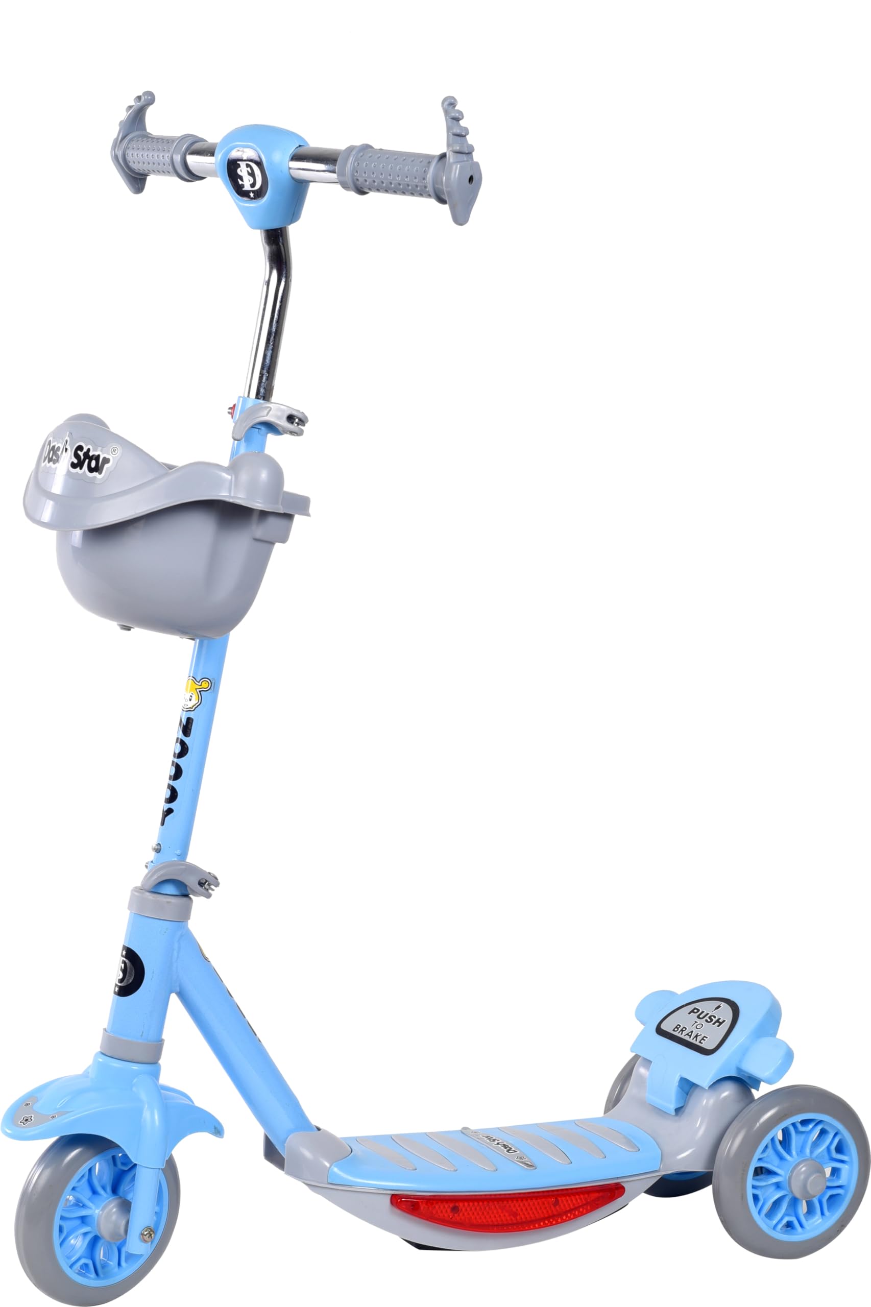 Ds Dash Star Kids Noddy Scooter with Basket & Light and Music Ride On Scooty Kids Scooter (Blue) (B0CXTJ1G3T) Amazon Price History, Amazon Price Tracker