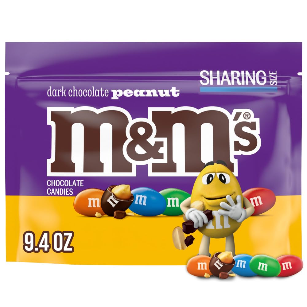 Amazon.com : M&M'S Peanut Dark Chocolate Candy, Sharing Size, 9.4
