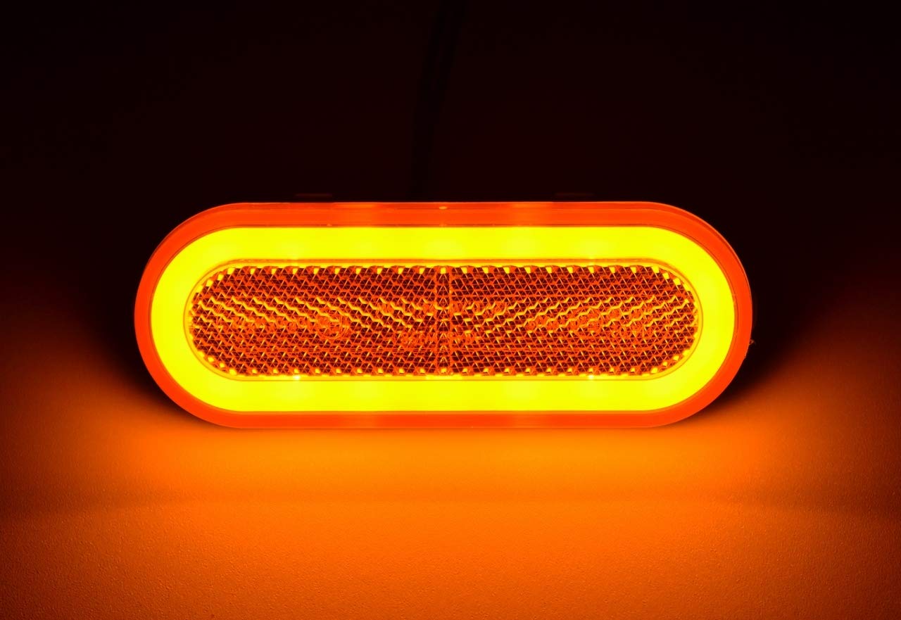 8x 12/24 V LED ovale lato contorno posizione luci con staffe camion telaio rimorchio autobus van caravan camper