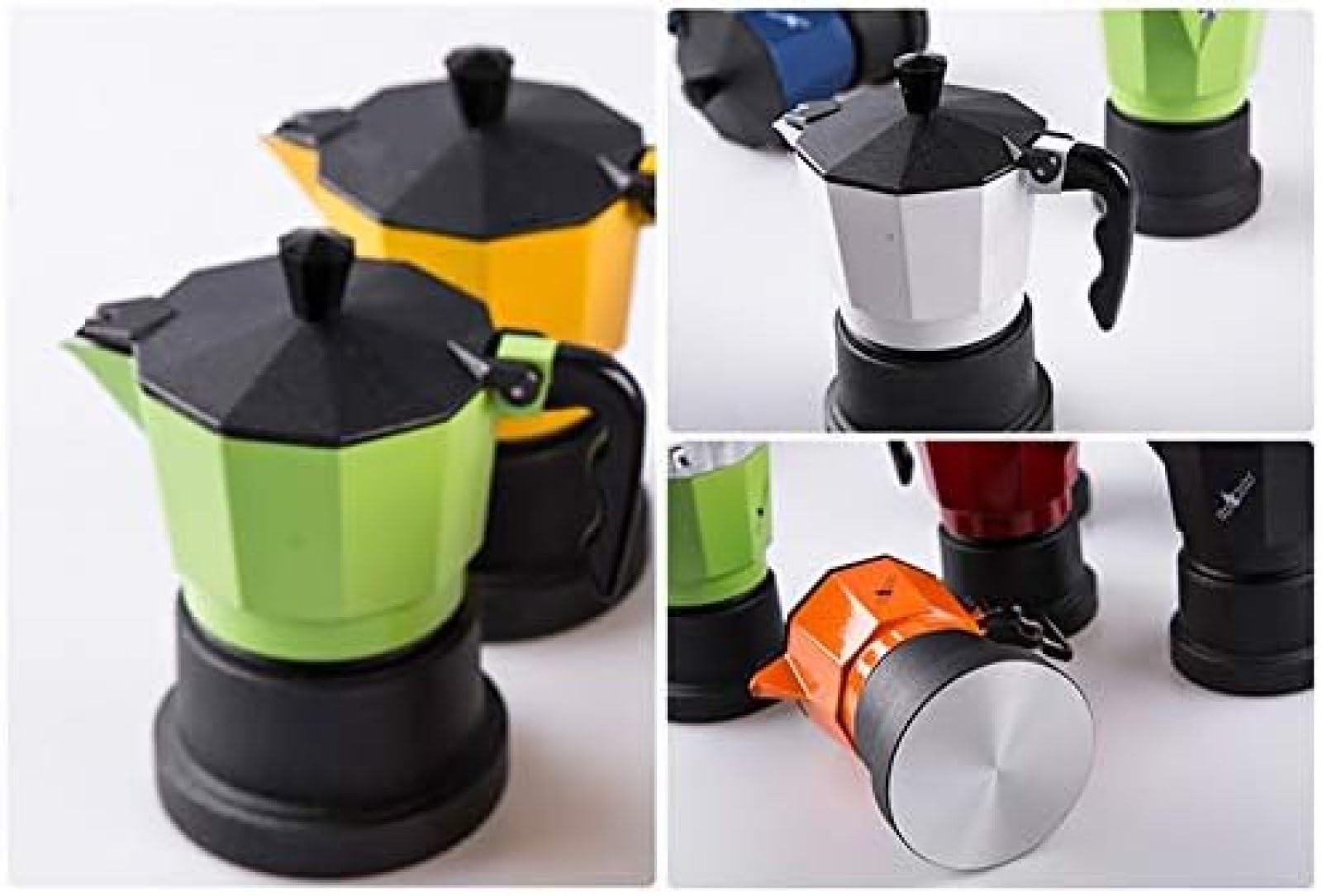 Ekspres Do Kawy Na Kuchenkę Moka Pot Domowy Ekspres Do Kawy Biuro Urządzenie Do Parzenia Kawy Włoski Ekspres Do Kawy Na Koncentrat, Yellow