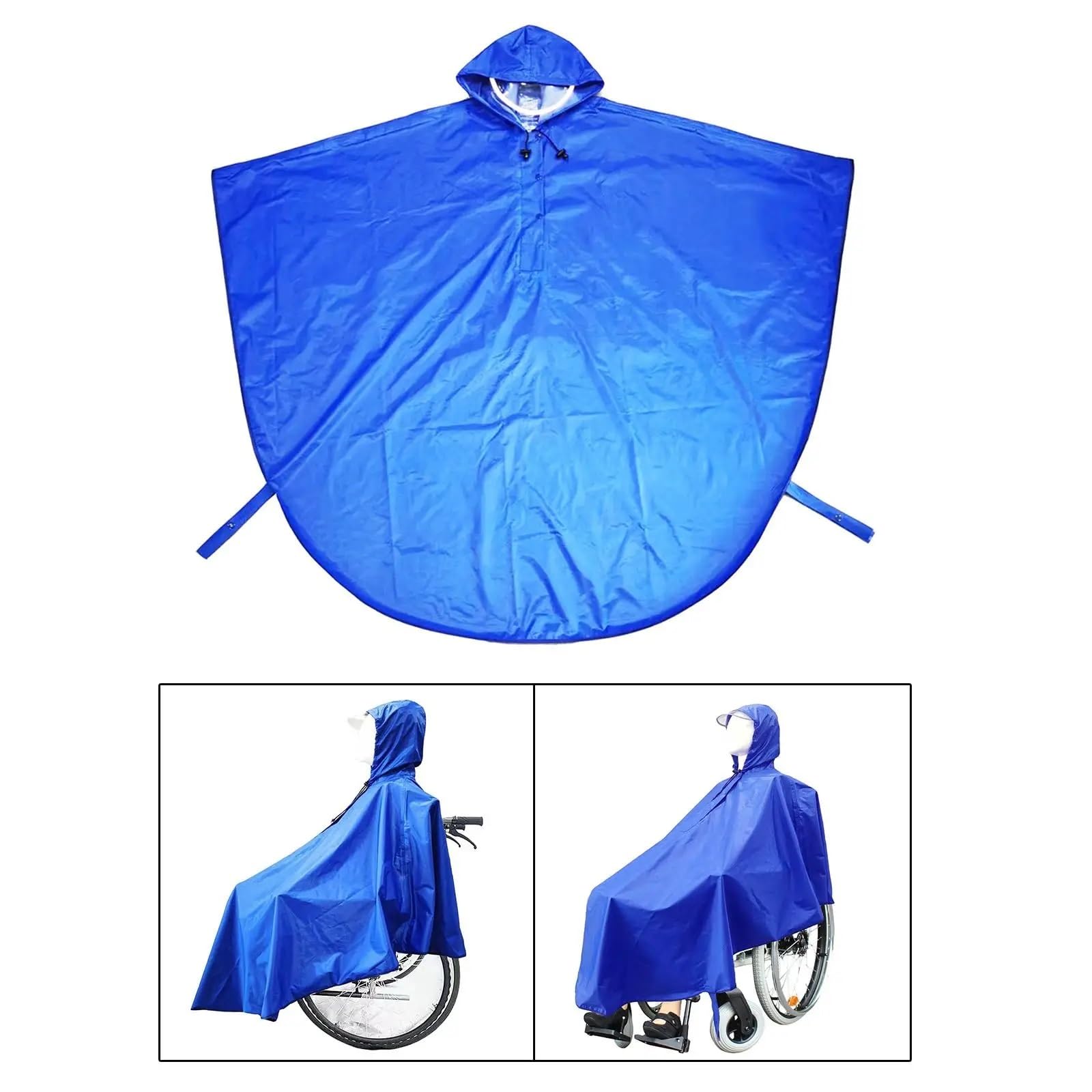 Poncho Impermeable para Silla De Ruedas Cubierta de Poncho for Silla de Ruedas, Capa de protección contra la Lluvia Reutilizable, Cobertura de Cuerpo Completo para Sillas De Ruedas