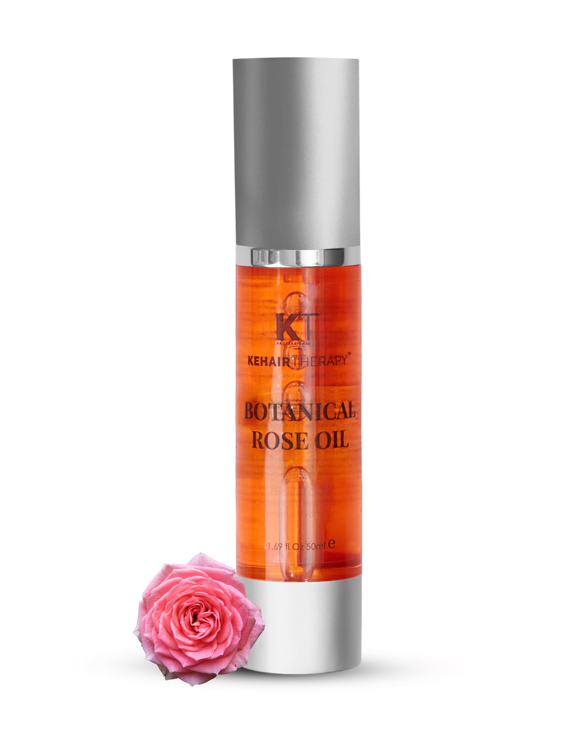 KEHAIRTHERAPY KT Professional Keratin Protein Botanical Rose Oil Serum For Dryness Reduction, Smooth, Frizz Free & Glossy Hair - 100 ml
