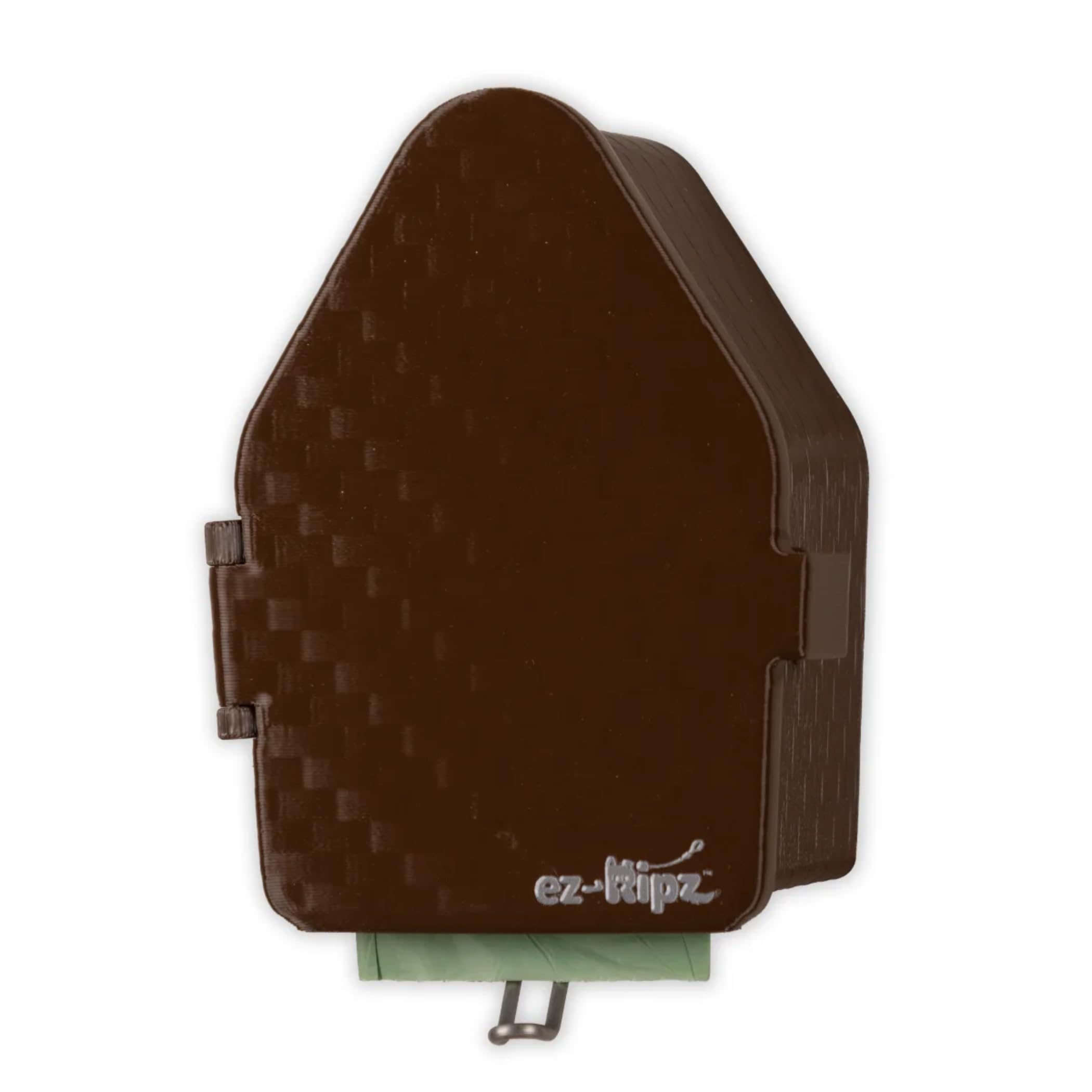 Indoor/Outdoor Dog Poop Bag Dispenser Wall Mount (Brown), Includes 3 Sample Rolls of Waste Bags, Easy Setup Dog Poop Station
