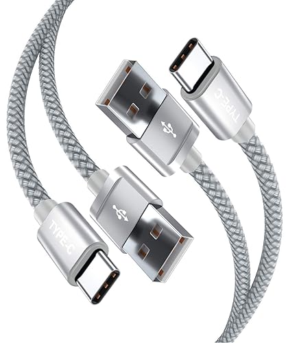 Basesailor Paquete de 2 cables de carga USB tipo C de 3.3 pies, cable de carga de coche para iPhone 15 Pro Max Plus 2023, Samsung Galaxy S10 S10E