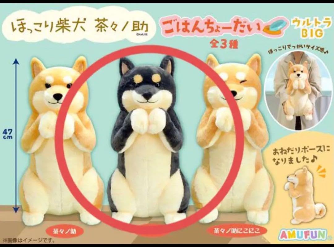 Amazon.co.jp: ほっこり柴犬茶々ノ助ごはんちょーだい ウルトラBIG